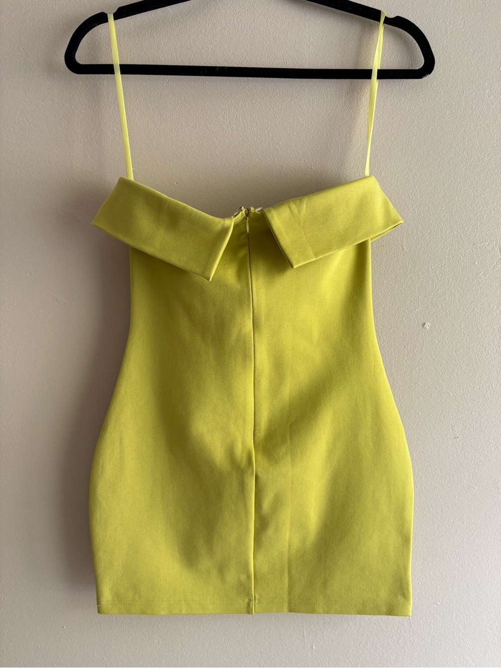 superdown Strapless Mini Dress Yellow XS Bodycon Party Dress Revolve - Picture 5 of 8